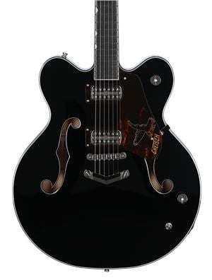 Gretsch G6136RF Richard Fortus Falcon Center Block Black Guitar with Case Body View